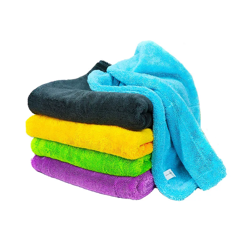 1200gsm 1400 gsm thickened car wash accessories towel twisted loop car cleaning drying microfiber towel car wash