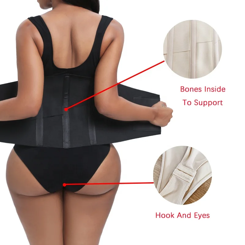 Powernet Fabric Waist Trainer Shaper Tummy Tuck Shapewear Waist Cincher Belt Waist Slimming Bodysuit Colombian Girdles Corset