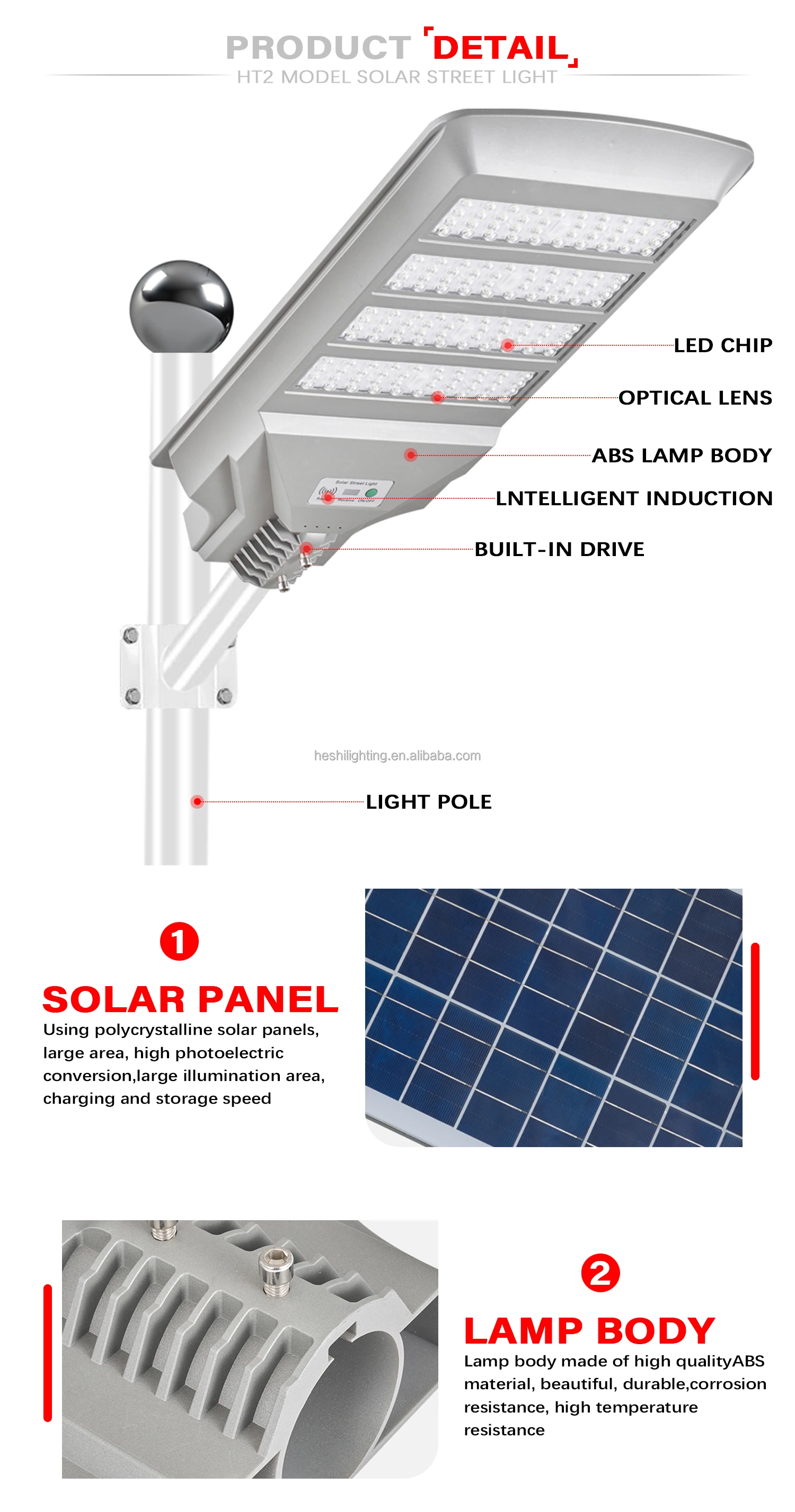 High Bright Motion Sensor All In One Solar Power Road Lamp 600w Gray Abs Housing Outdoor Ip65 Integrated Solar Street Light