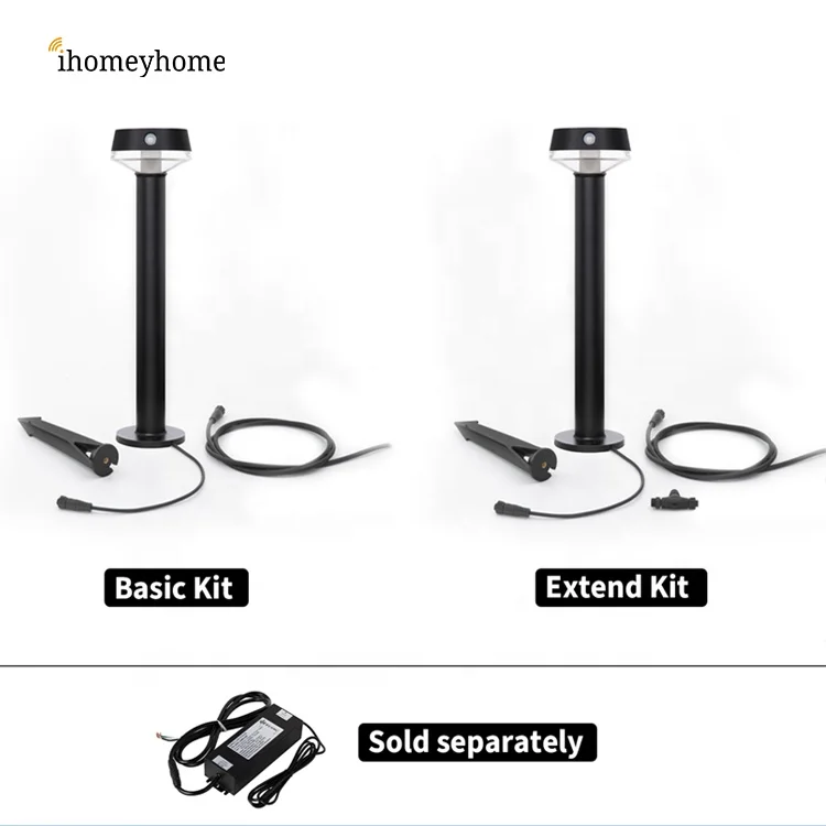 [2 Units Packed] Waterproof Solar Stake Light Outdoor Decorative Solar LED Bollard Pathway Light for Landscaping Lawn