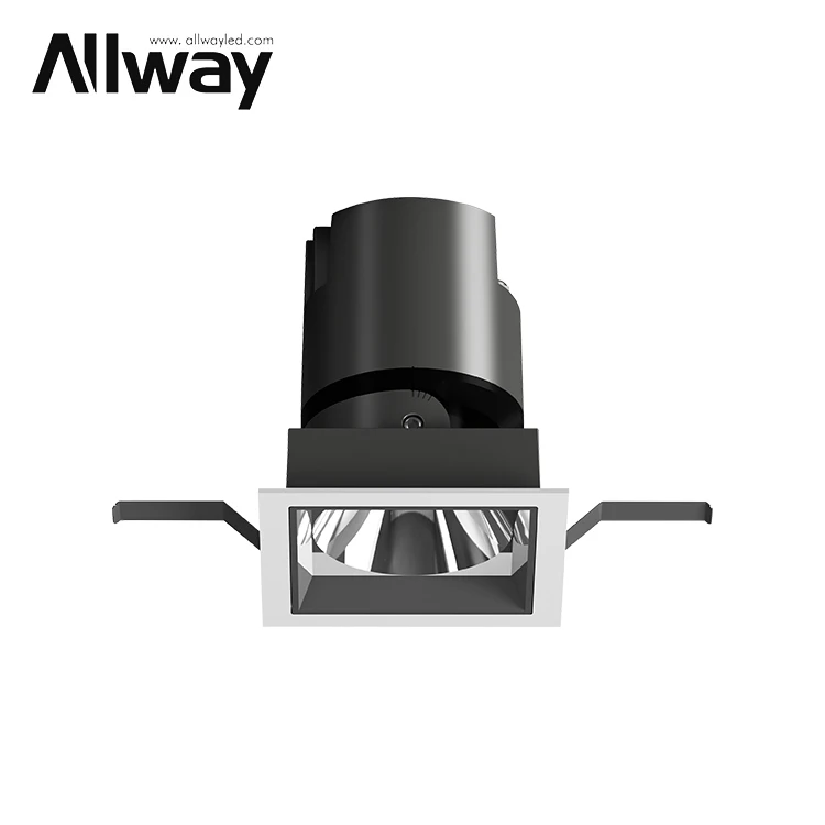 Allway SKD новый стиль антибликовый затемняющий фитинг потолочный встраиваемый 7 12 20 ватт светодиодный светильник корпус