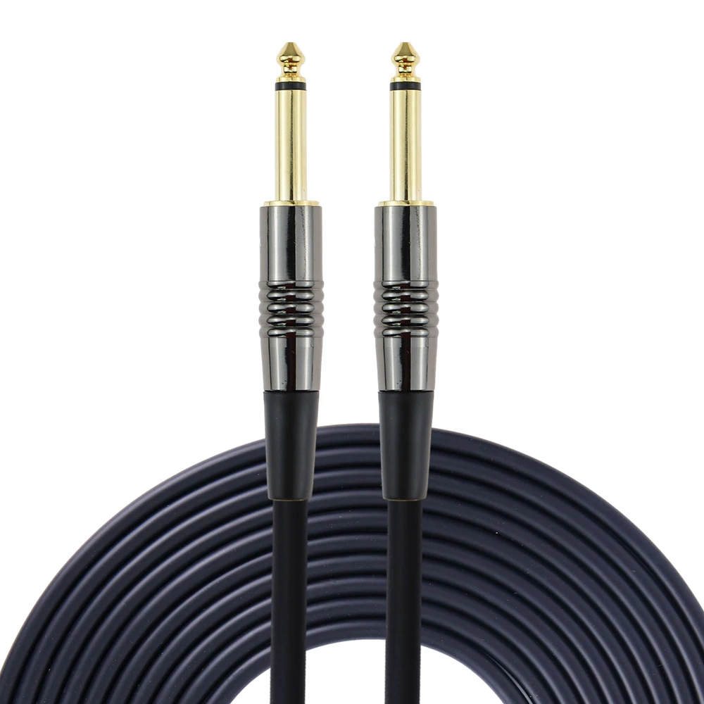 music instrument 10ft 15ft 20ft  3m 6m  drum bass electric 6.3mm guitar power cable