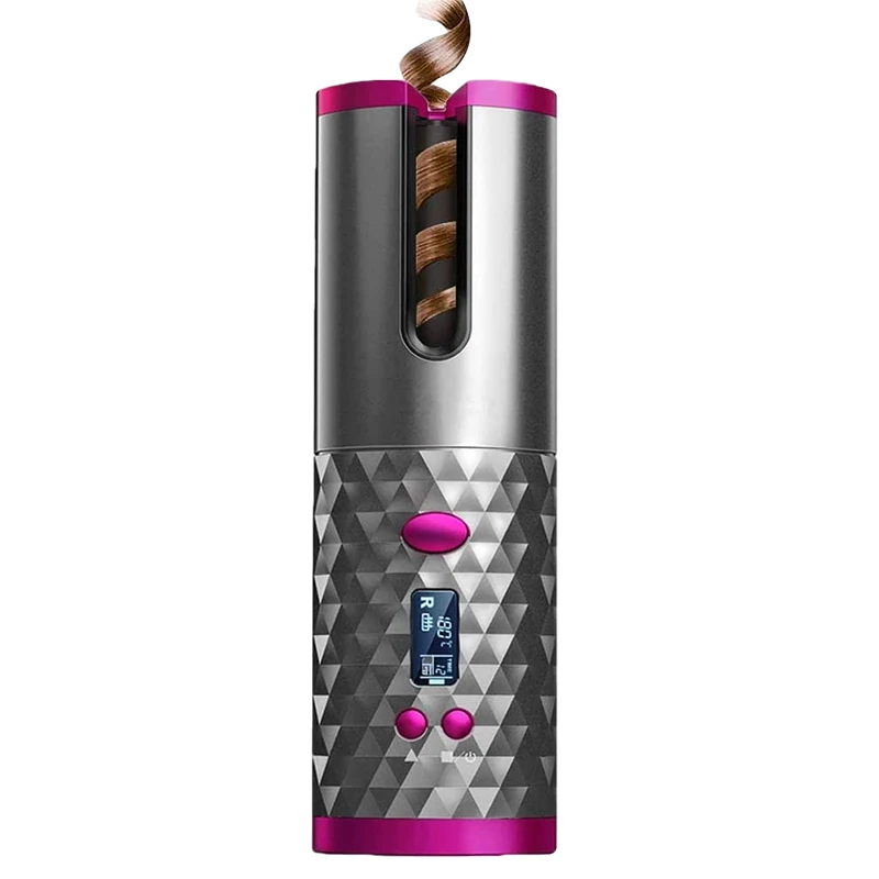 
Portable Automatic hair curler wireless PTC aluminum tourmaline MCH rollers curling Easiest Curls 