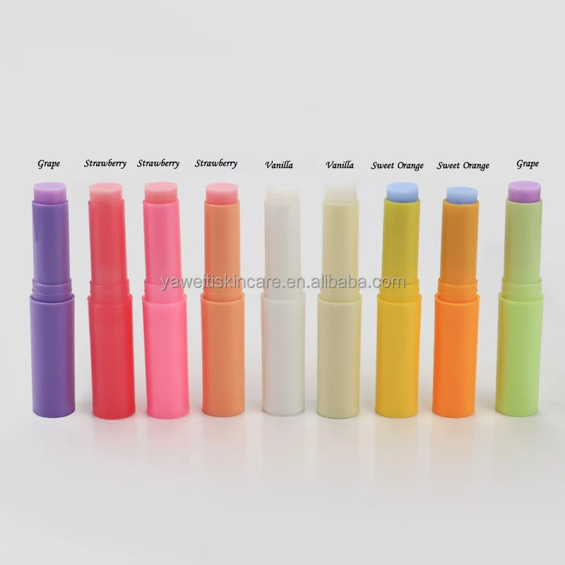 Natural Organic Moisturizing Vitamin E Chapstick Lip Balm for Private Label 50pcs Custom Logo