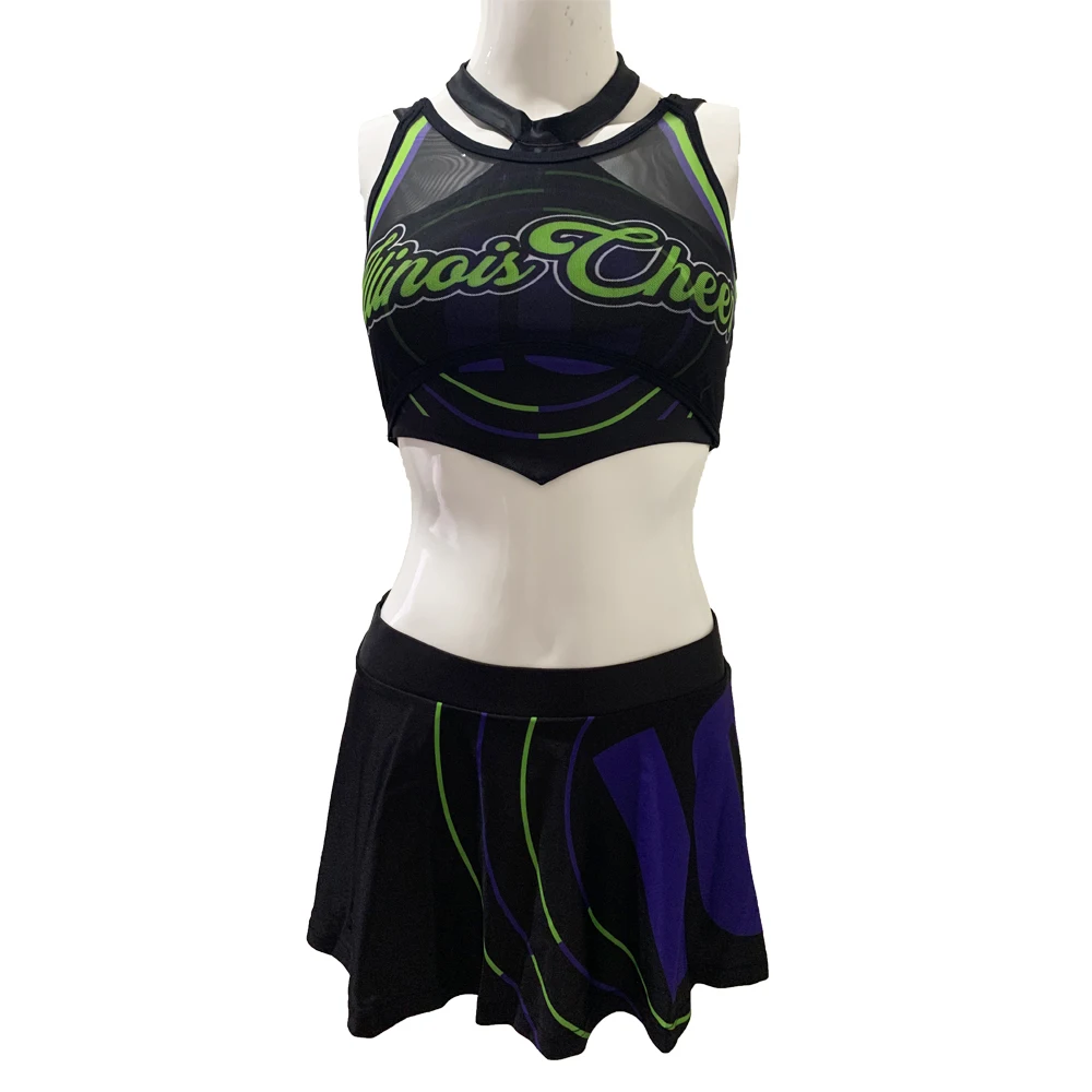 All star cheereader cheerleading practice wear uniforms oem girls