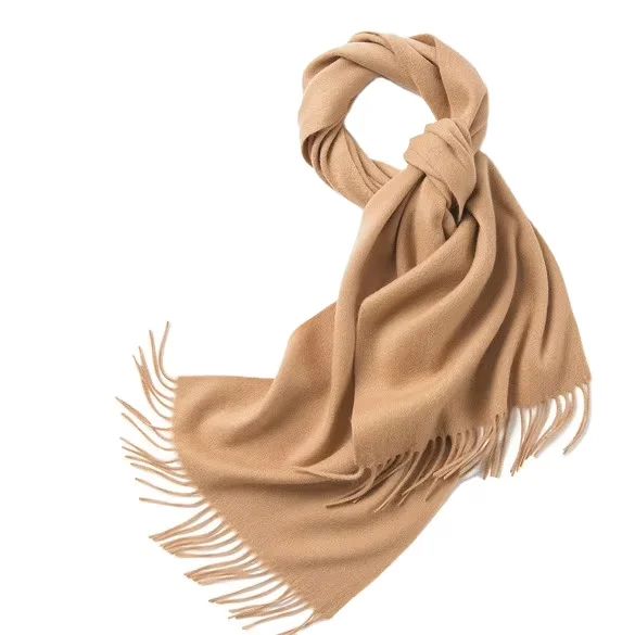 Новый однотонный шерстяной шарф