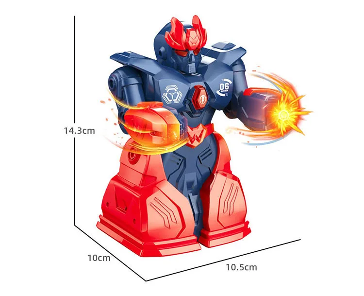 2pcs Remote Control Robot Toy RC Intelligent Humanoid Robot Toy rc Smart Interactive Battle Robot wtih Light&Sound Fun for Kid