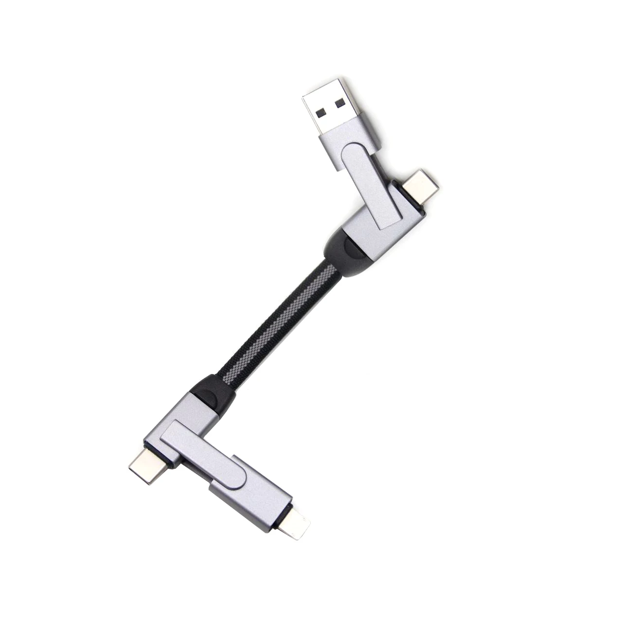 Пользовательский 4 в 1 брелок зарядное устройство Портативный Usb-кабель 6