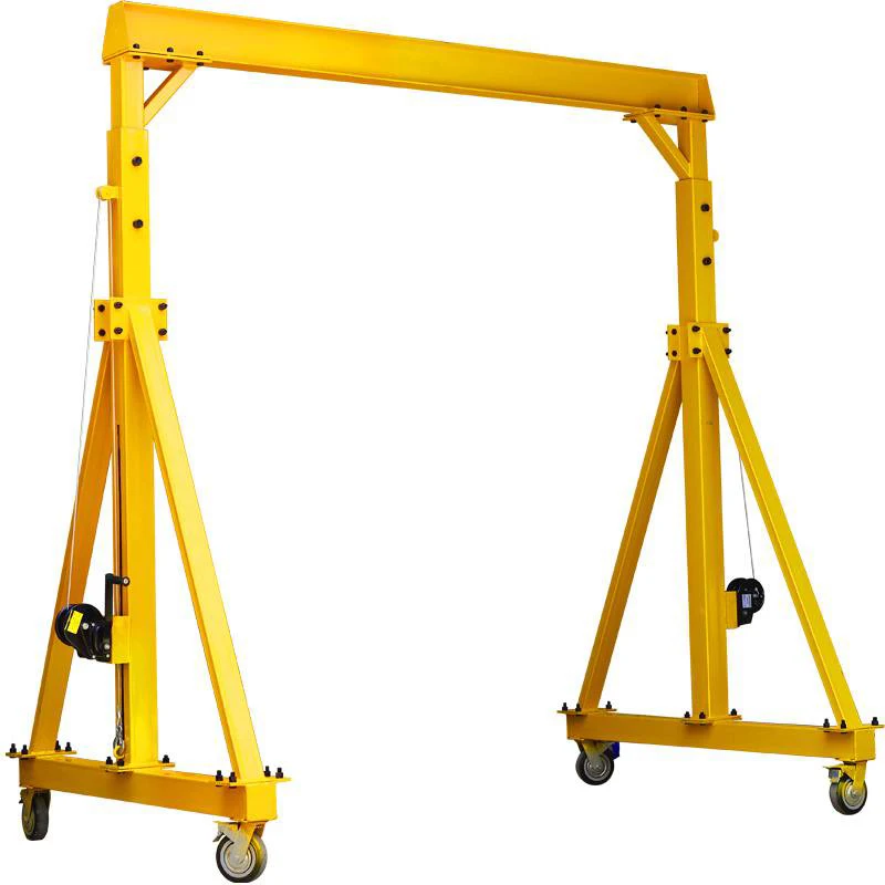 Good Price Detachable Hand Push Electric Small Mobile Gantry Crane with chain hoist 3 Ton 5 Ton