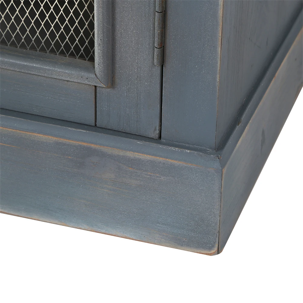 Retro Furniture Multi-Functional Storage Nightstand With 2 Drawers Sideboard Cabinet