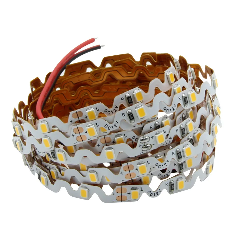 Amazon Top  Aluminum Profile Seller 8mm Led Rope Light S Shape 6MM Zigzag Bendable  2835 12v 60  Led Strip lihts