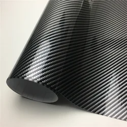 Auto vinyl wrap sticker Black 6D Ultra High Gloss Carbon Fiber Vinyl Car Wrap