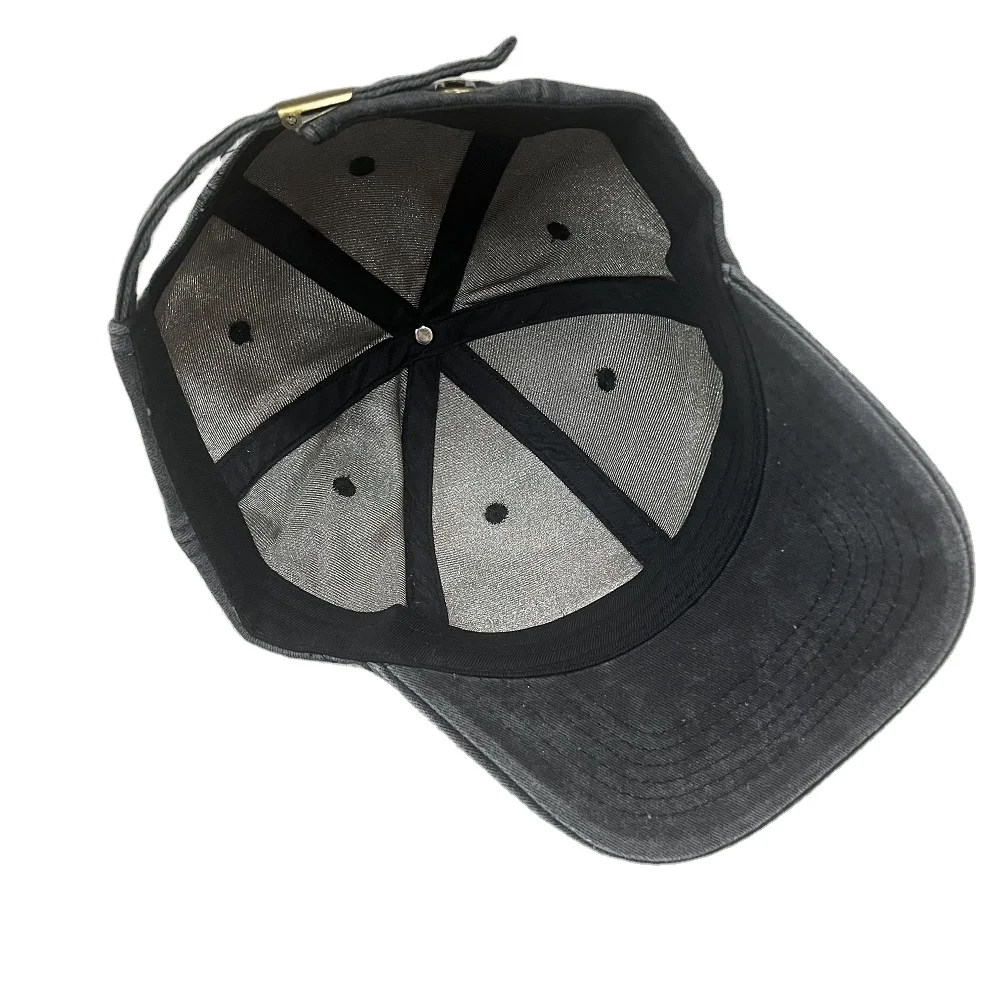 Washing jeans cap 100%silver fiber fabric lining  RFID Blocking Anti 5G Radiation Cap Silver Fiber Fabric EMF Hat