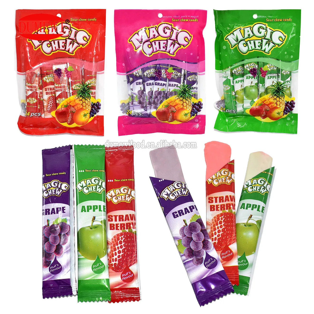 Волшебная Жевательная полумягкая молочная Конфета