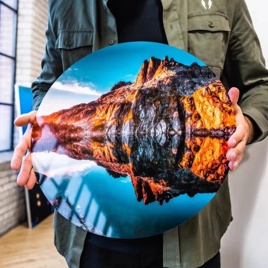 BIGIMAGE Art Deco Style Metal Print Suspension Wall Decoration Fashion Aluminum Print Floating Hanging Still Life Pattern