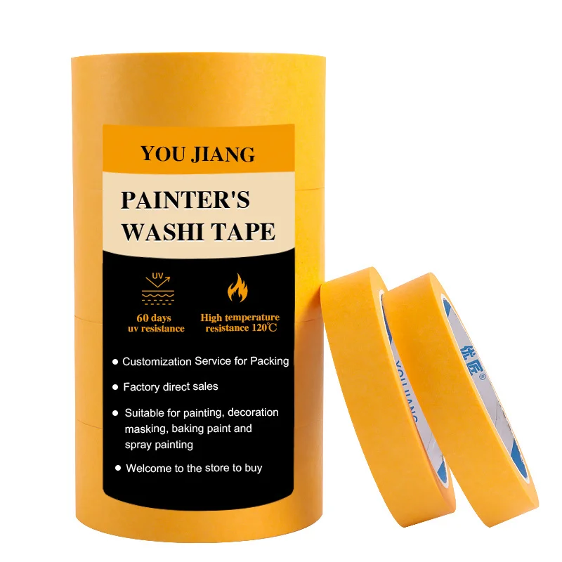 YOUJIANG Heat Resistant Maler Klebeband Paper Japanese Washi tape Japan Origin Masking Automotive Goldband Painting Painter Tape