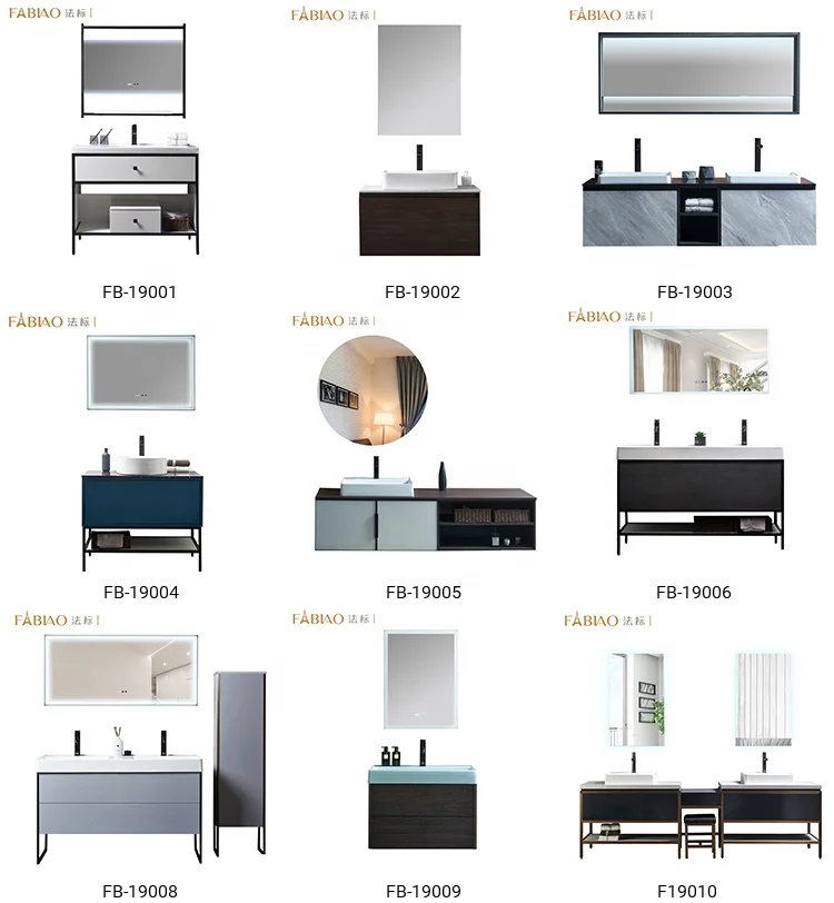 Manufactured bathroom vanity mirror cabinet bathroom furniture with reasonable price