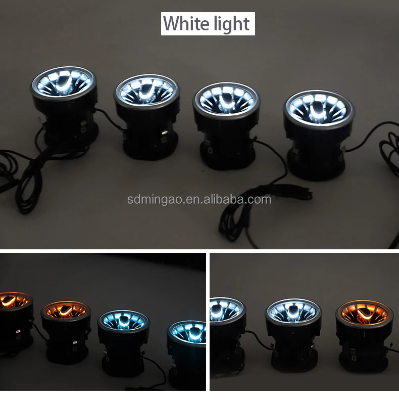 Hot sale auto air supply outlet blower LED interior light turbine front/rear vents Auto air conditioning air outlet