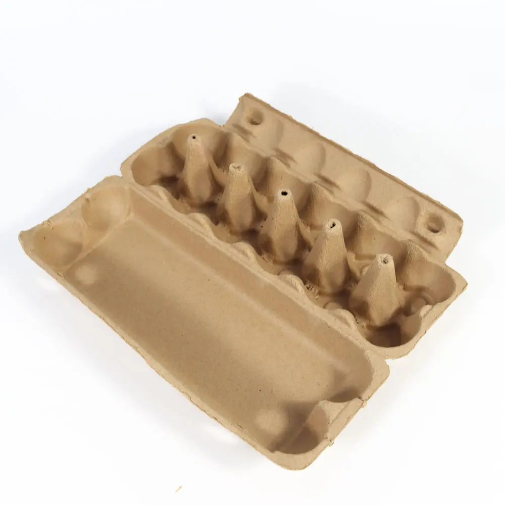 Biodegradable Egg Tray Pulp Fiber Egg Holder Dozen Egg Container
