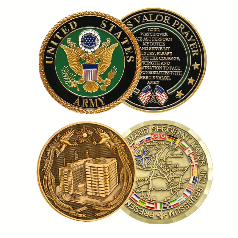 
Blank Custom Coin Maker Cheap Die Stamping Canada military police challenge coin 