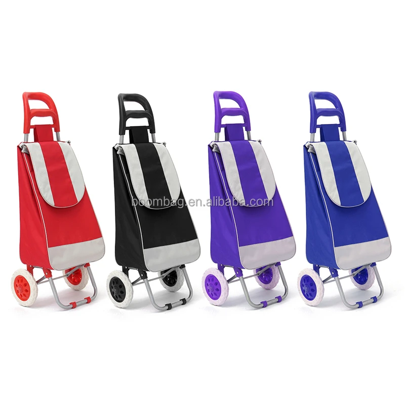 Оптовая продажа, тележка для супермаркета 600d, Полиэстеровая Складная многоразовая тележка для покупок, складная сумка для покупок