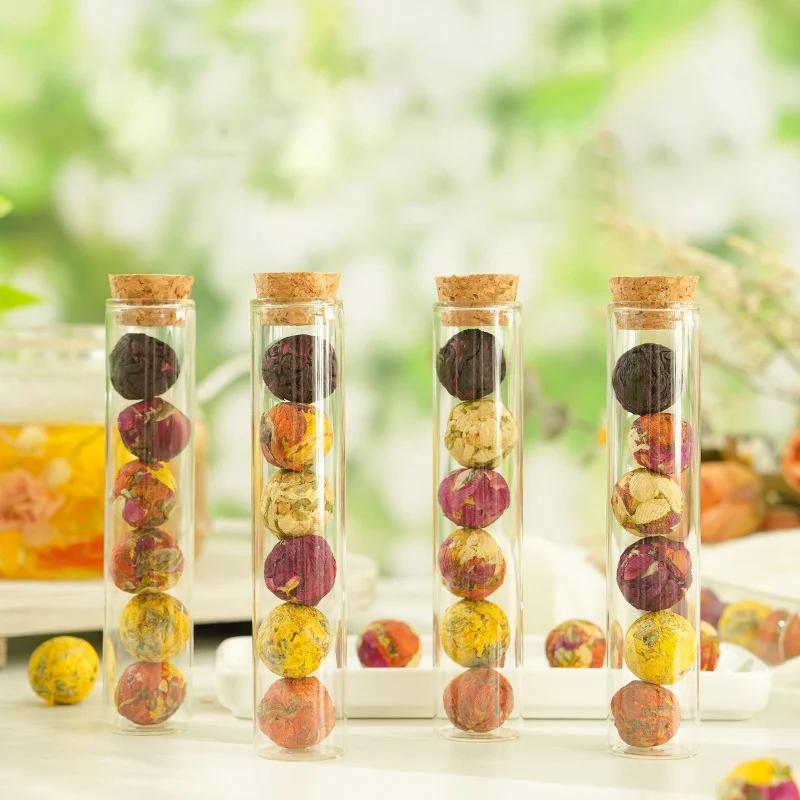 Jasmine Blooming Tea Balls Chinese Beautiful Handmade Flower Tea Balls For Gift Oem Package