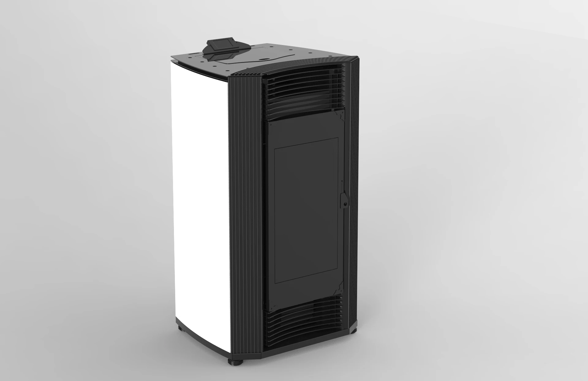 ECO-friendly Quiet and Efficient WIFI control panel Steel hydro Pellet Stove Fireplace Heater Radiator connection