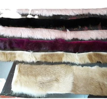 Rabbit Fur Trim Rabbit Fur Strips Sizes 1 cm Till 20 cm Width