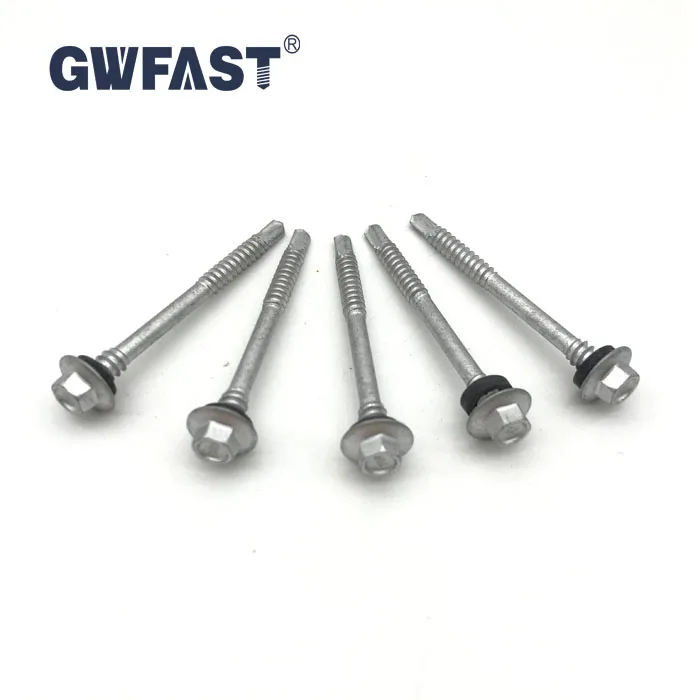 Hex Head Self Drilling Roofing Screw with Washer Double Grip Roof Screws Class 4 Galvanised Roof Screw