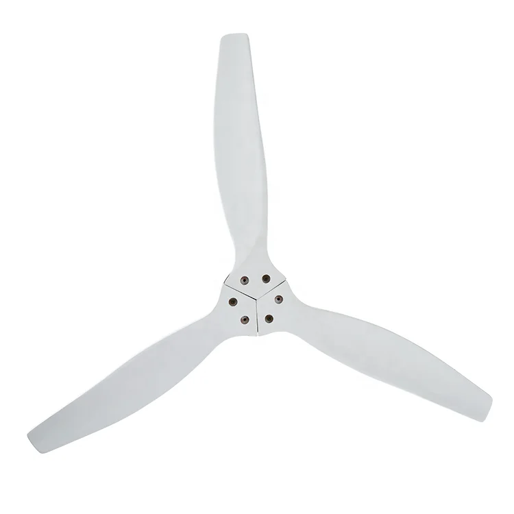 Factory Direct High Quality 52 Inches Solid Wood Blades Modern Elegent White Ceiling Fan