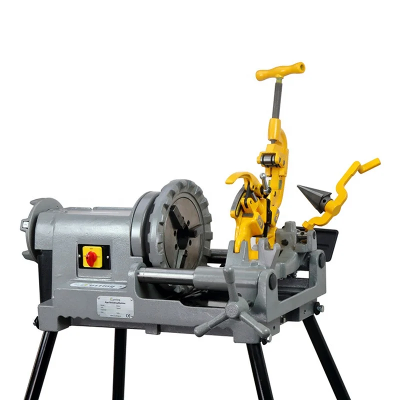 Hongli 2 Inch High Speed Pipe Threading Machine 1500W For 300 Compact Pipe Threading Machine