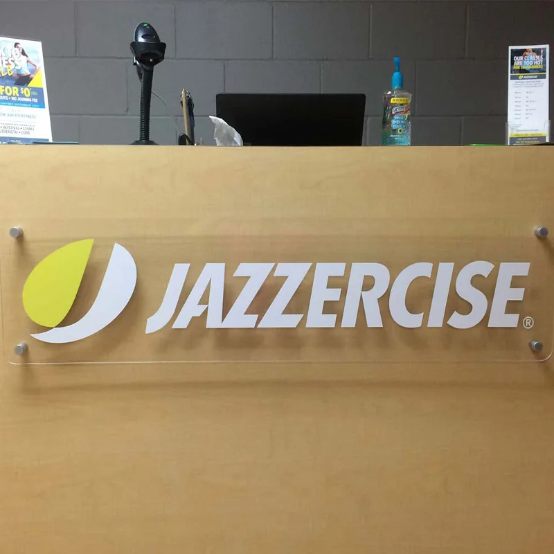 Custom Printing Clear Acrylic Sign Restroom Wall Mounted Displayed Block Building Door Hanger Office Business Sign