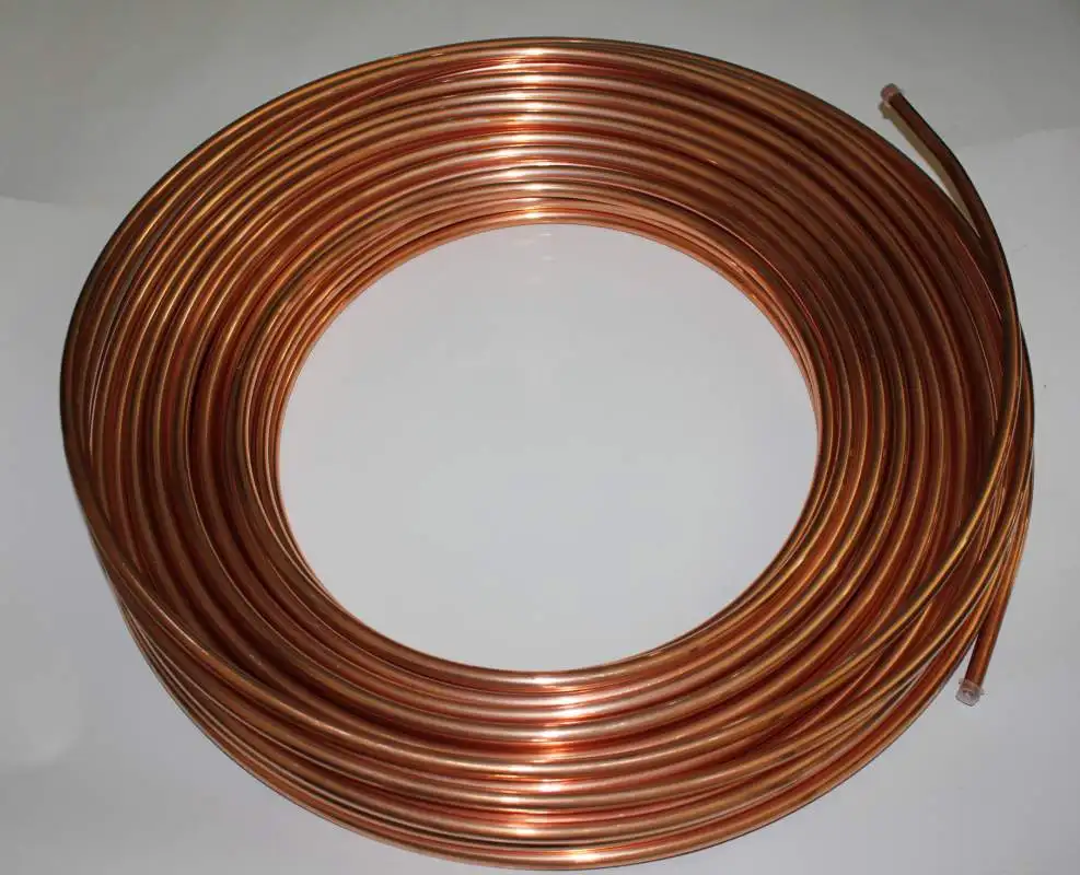 Straight ASTM C10100 C10200 Copper Tube / Copper Pipe