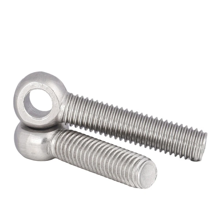 High Polished Stainless Steel AISI304 DIN580 Lifting Metric A2 Eye Bolts M8 Eye Bolt