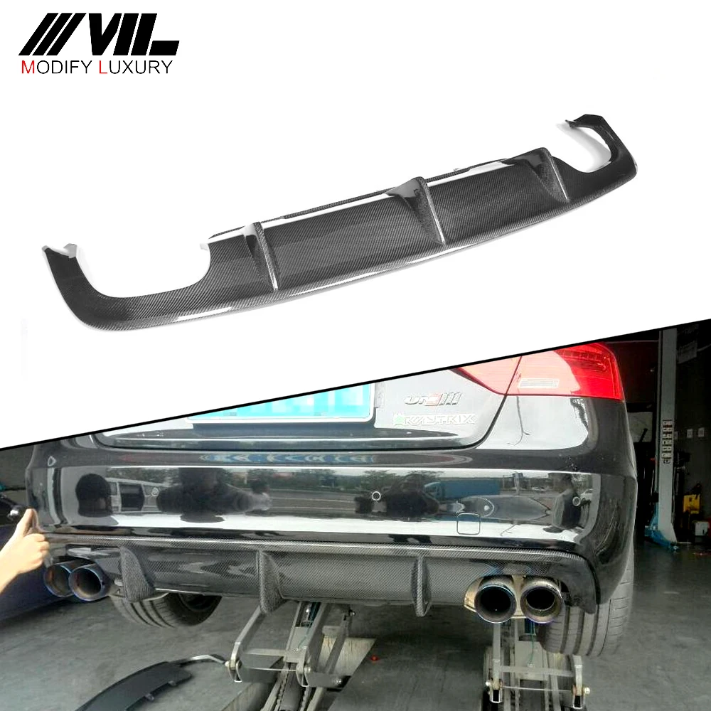 Модифицированный роскошный спойлер для заднего бампера из углеродного волокна для Audi S5 2013 Facelift