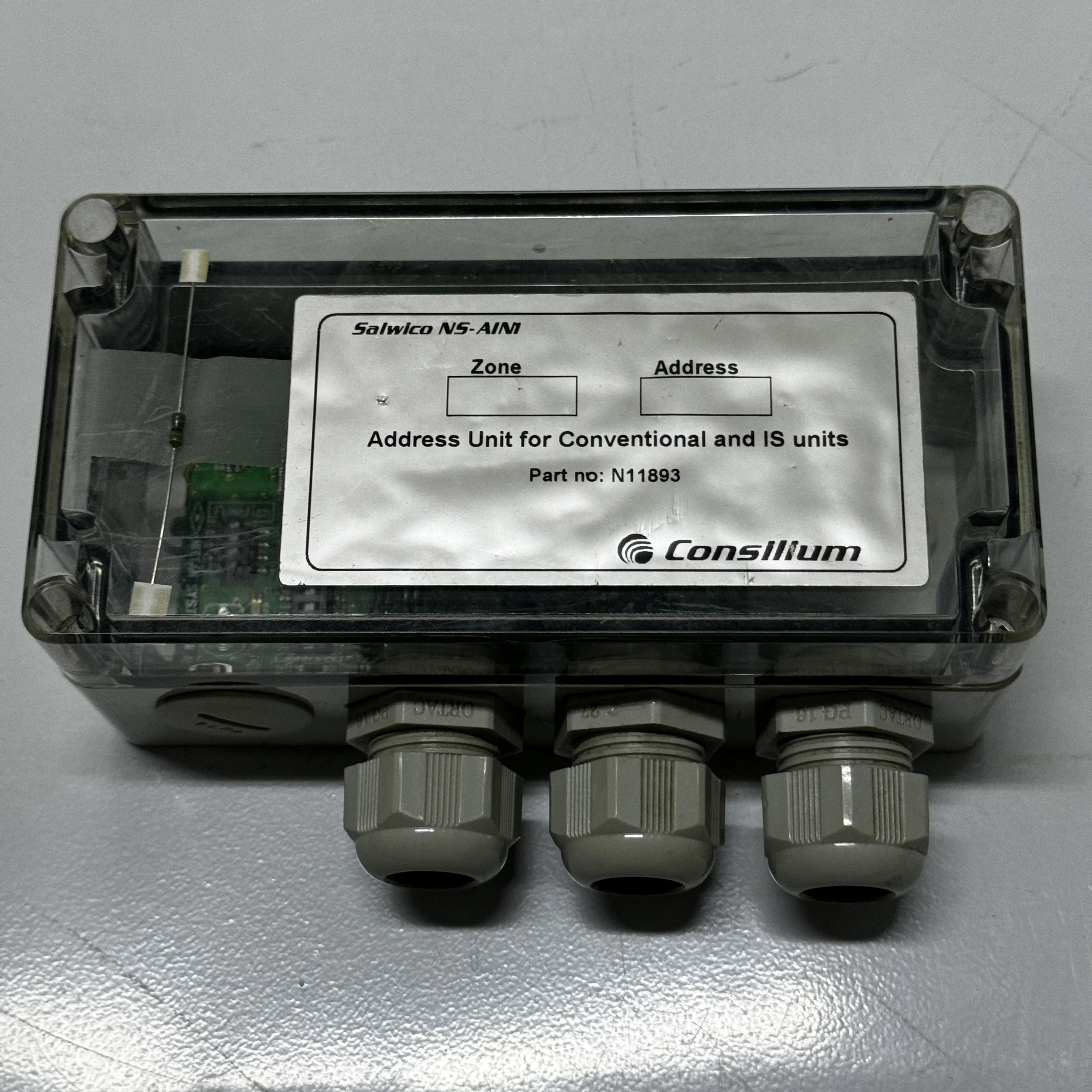 NS-AIN1 адрес CONSILIUM SALWICO для обычных и является единицами N11893