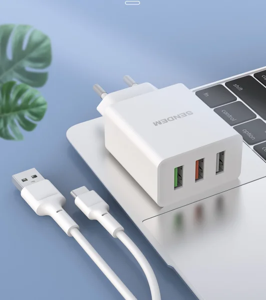 Лидер продаж надежное Сетевое зарядное устройство с 3 USB-портами 4 8 А и вилкой европейского стандарта в