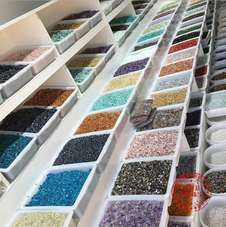 rolling stones wholesale crystal gravel polished crystal chips