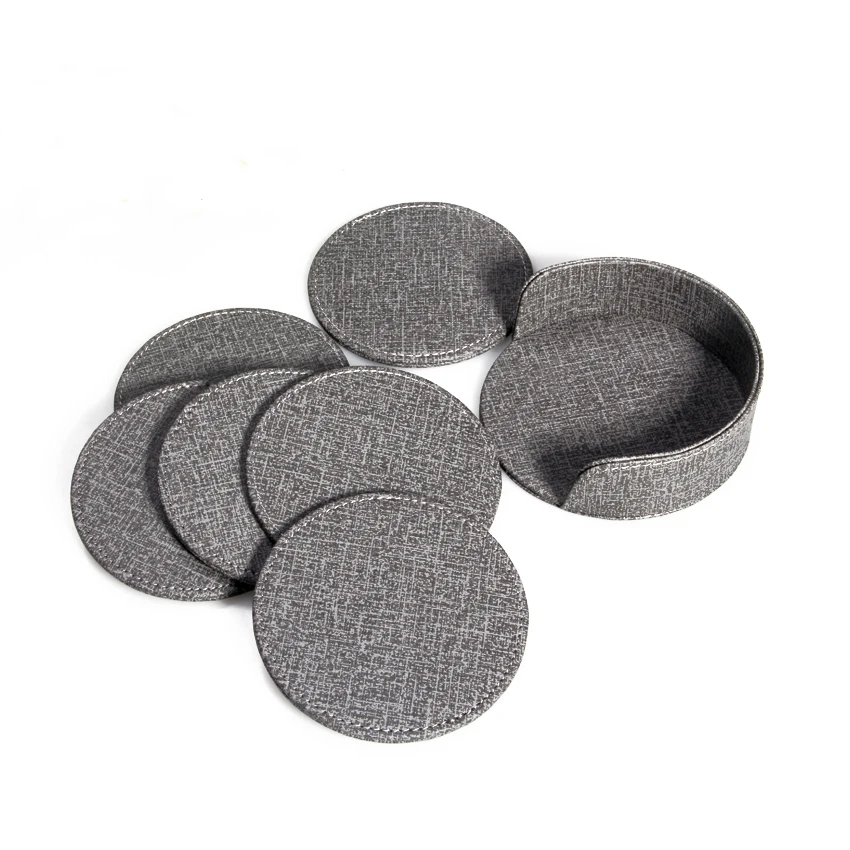 Лидер продаж набор канцелярских принадлежностей для рабочего стола из искусственной кожи офиса