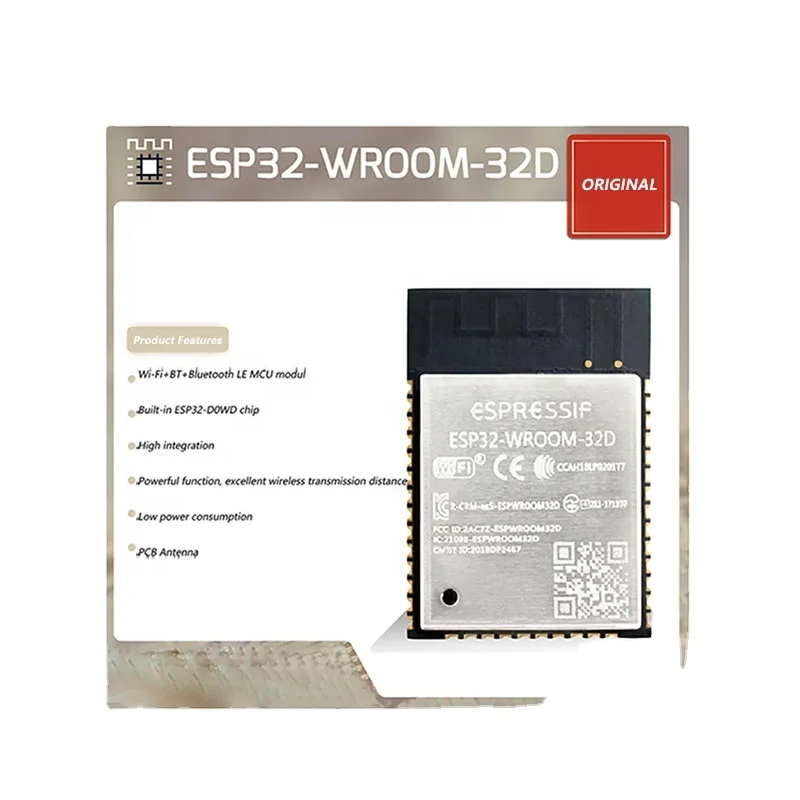 New and Original ESP32-WROOM-32 BLE WiFi Module ESP32-WROOM-32D/E/UE 4M 32Mbit/ 8M 64Mbit/ 16M 128Mbit Flash