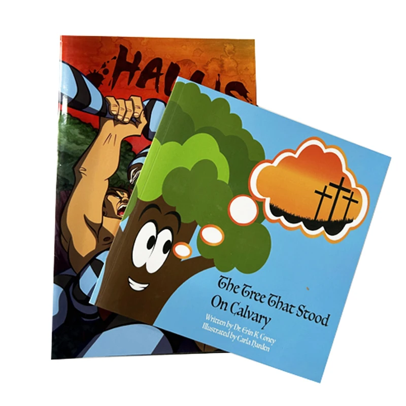 China Professional custom soft cover  English story comic book printing service