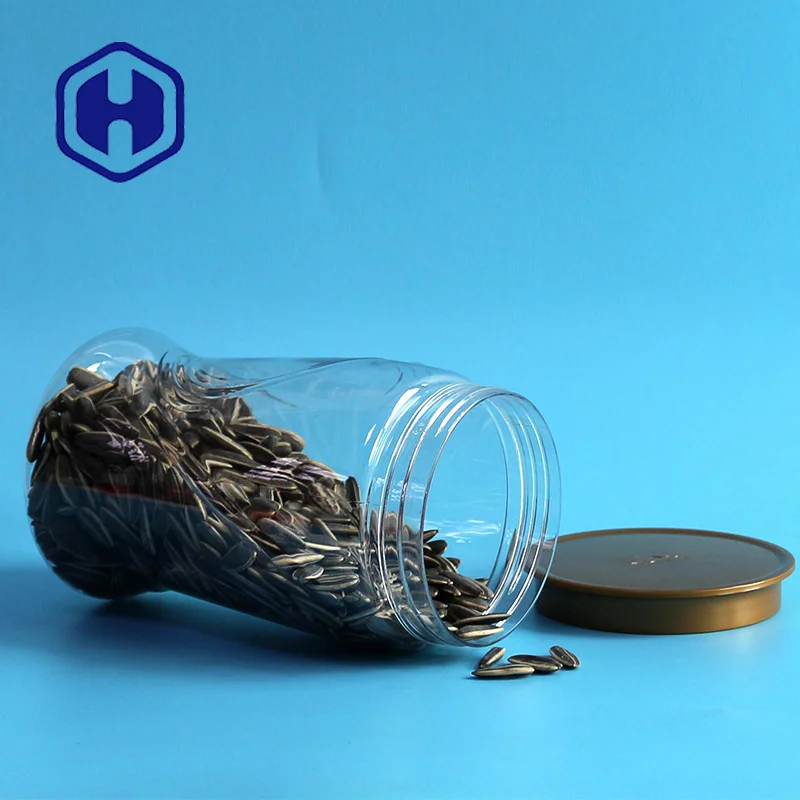 wholesale vase shape jelly nuts cereal dry fruits bpa free plastic 1000ml PET jars