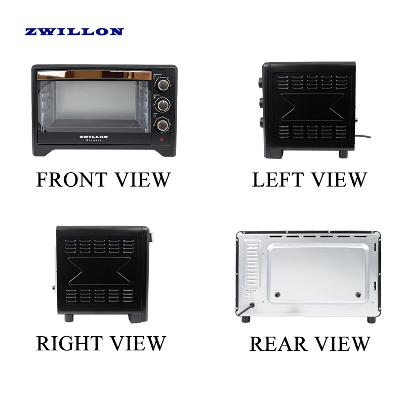 Oven electric 32l chinese price door glass with rack kitchen and bakery toasters pizza pita simply bread cookie burn off ovens