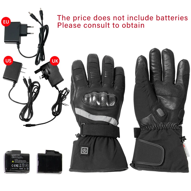 2022 New Version Electric Heating Gloves Usb Hand Warmer Rechargeable Battery Powered Heated Ski Motorcycle Gloves