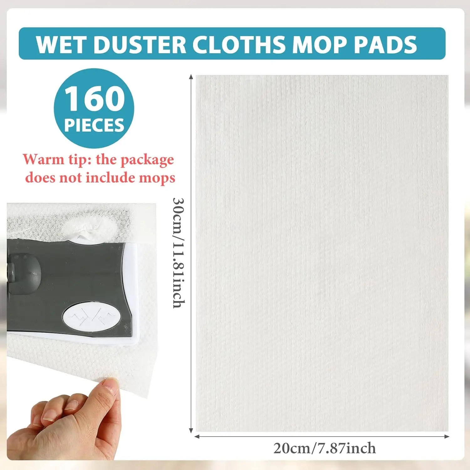 Lookon Trapero Humedo Disposable Wet Wipe Stand Dispenser & Dry Floor Wipes Dusting Cleaning Cloth Mop Wipes for Floor