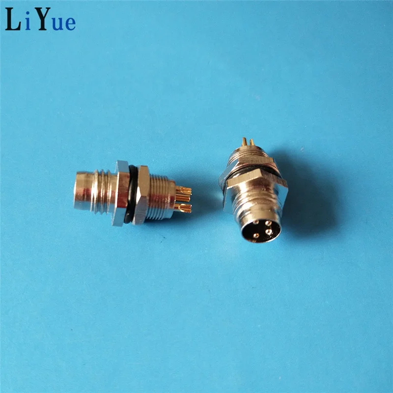 M8 3pin 4Pin водонепроницаемый IP67 Штекерный экранированный разъем для промышленности