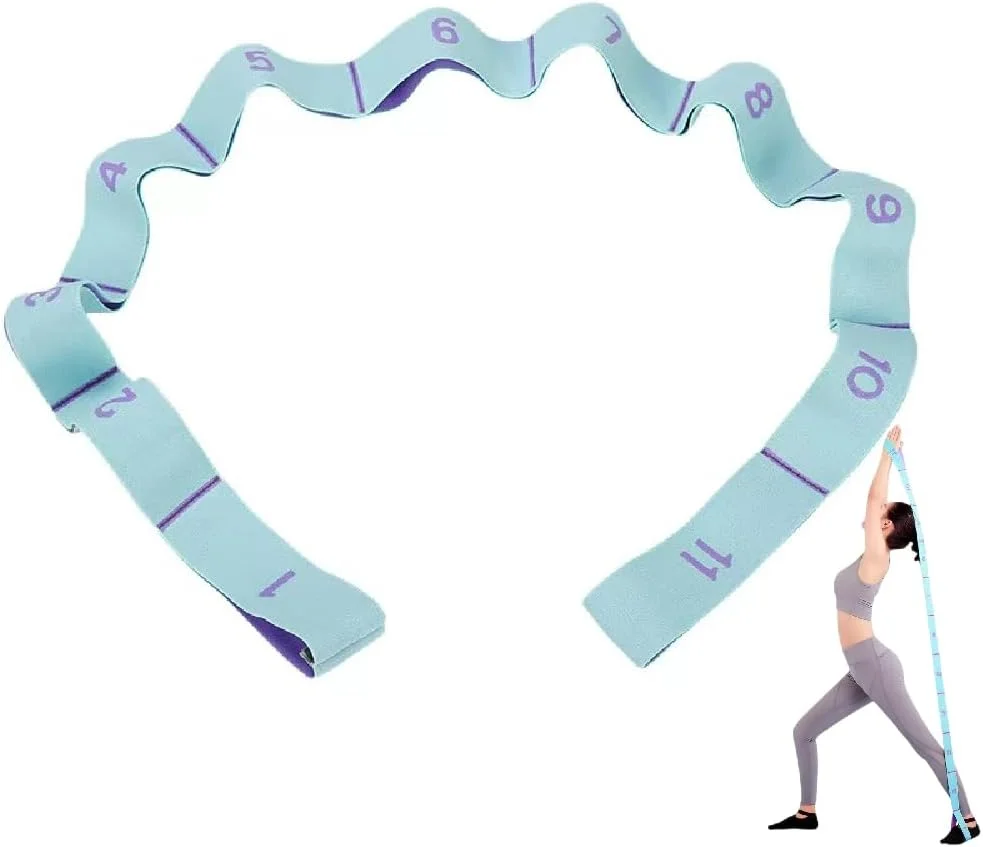 Multi-Loop Elastic Nylon Yoga Bands Stretch Strap Flexible Stretch Resistance Bands Stretching for Physical Therapy