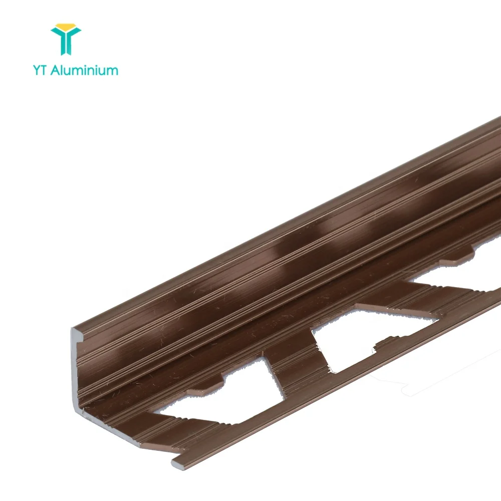 
Yutian Decorative Metal Bullnose Profile Wall Ceramic Tile Outside Corner Edge Aluminium Tile Trim 