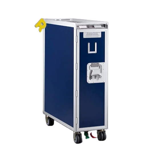 High intensity half size aircraft trolley airline beverage cart