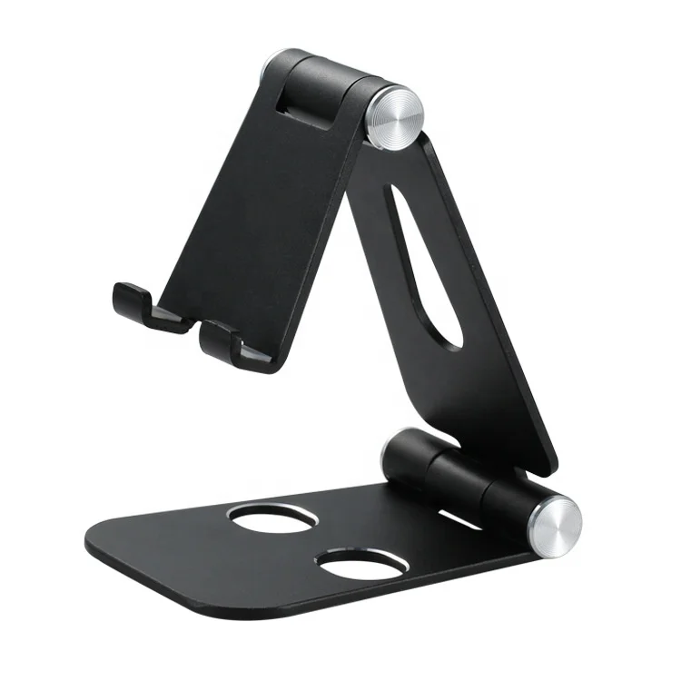 
Universal aluminum Adjustable folding desktop mobile smart cell phone holder 